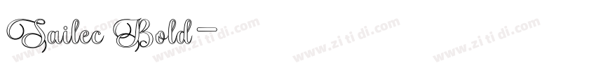 Sailec Bold字体转换